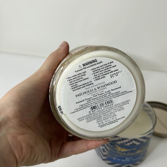 Bath & Body Works Candles Sedona Sandstone Bali Icelandic Waters 3 Wick 14.5oz - Picture 10 of 10